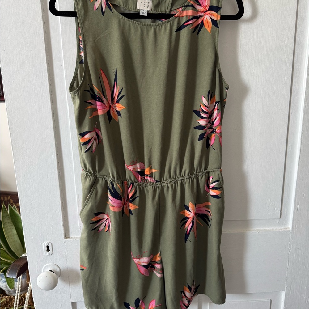 A New Day Floral Sleeveless Romper